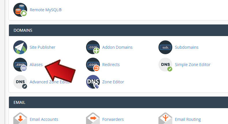 آموزش پارک دامین در cpanel 2 park domain